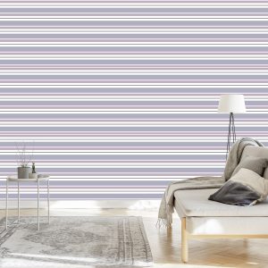 Papier Peint Rayures Rétro Horizontales – Image 3