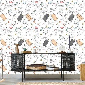Papier Peint Pour Les Enfants - Chats Endormis – Image 5