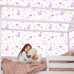 Papier Peint Pour Les Filles, Les Licornes, Les Arcs, Les Beignets – Image 7