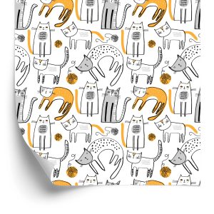 Papier Peint Chats De Style Scandinave Pour Les Enfants – Image 2
