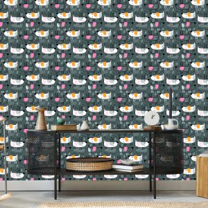 Papier Peint Chiens Dans Une Chambre D'enfant De Style Scandinave – Image 5