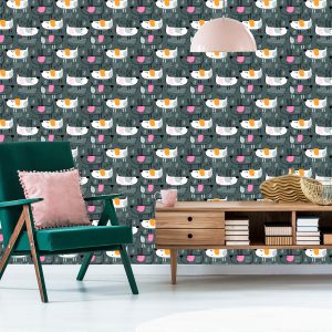 Papier Peint Chiens Dans Une Chambre D'enfant De Style Scandinave – Image 6