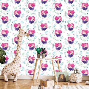 Papier Peint Plante De Sirène De Conte De Fées Pour Chambre D'enfant – Image 5