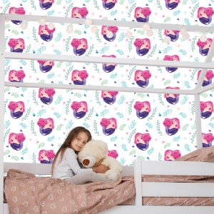 Papier Peint Plante De Sirène De Conte De Fées Pour Chambre D'enfant – Image 7