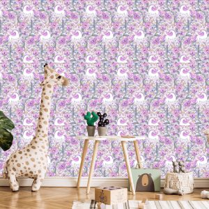 Papier Peint Licornes En Fleurs – Image 5