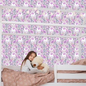 Papier Peint Licornes En Fleurs – Image 7