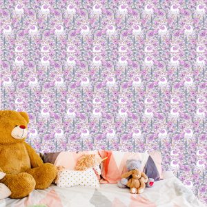 Papier Peint Licornes En Fleurs – Image 6