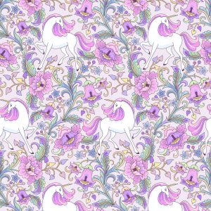 Papier Peint Licornes En Fleurs – Image 1