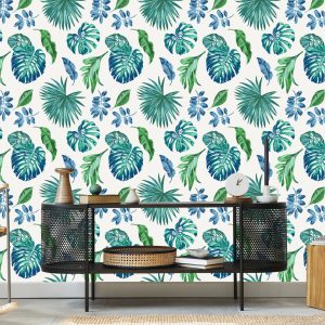 Papier Peint Feuilles Tropicales Colorées – Image 5