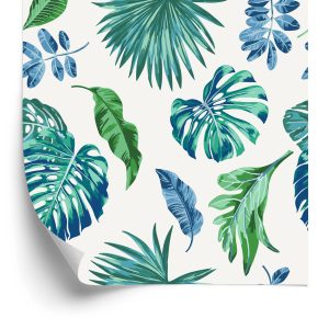 Papier Peint Feuilles Tropicales Colorées – Image 2