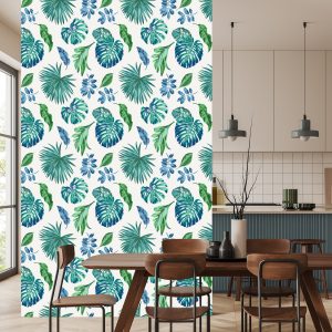 Papier Peint Feuilles Tropicales Colorées – Image 4