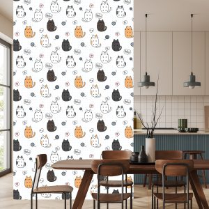 Papier Peint Pour Les Enfants - Chats Joyeux – Image 4