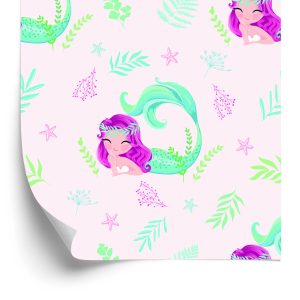 Papier Peint Sirènes De Conte De Fées Pour La Chambre D'un Bébé – Image 2