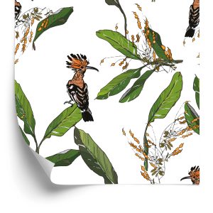 Papier Peint Huppes Et Feuilles – Image 2