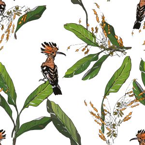 Papier Peint Huppes Et Feuilles – Image 1