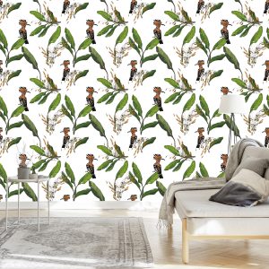 Papier Peint Huppes Et Feuilles – Image 3