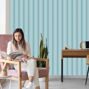 Papier Peint Rayures Verticales Modernes – Image 7