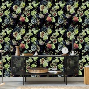 Papier Peint Roses Aux Couleurs Sombres – Image 5