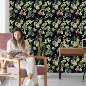 Papier Peint Roses Aux Couleurs Sombres – Image 7