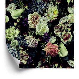 Papier Peint Roses Aux Couleurs Sombres – Image 2