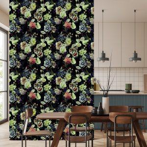 Papier Peint Roses Aux Couleurs Sombres – Image 4