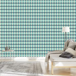 Papier Peint Mosaïque Murale Marocaine Pour Salon – Image 3