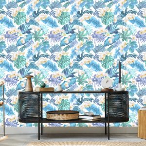 Papier Peint Pour Salon Verdure Fleurs Plantes Orchidées – Image 5