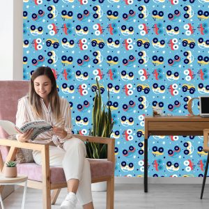 Papier Peint Voitures Étoilées Colorées Pour Une Chambre D'enfant – Image 7