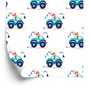 Papier Peint Voitures Tout-Terrain Jusqu'à La Chambre D'un Enfant – Image 2