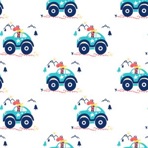 Papier Peint Voitures Tout-Terrain Jusqu'à La Chambre D'un Enfant – Image 1