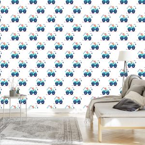 Papier Peint Voitures Tout-Terrain Jusqu'à La Chambre D'un Enfant – Image 3