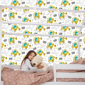 Papier Peint Pour L'excavatrice De Véhicules De Dinosaures De Garçon – Image 7