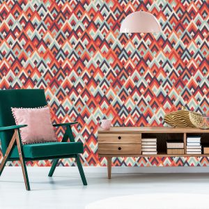 Papier Peint Motifs Géométriques Colorés – Image 6