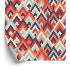 Papier Peint Motifs Géométriques Colorés – Image 2