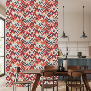Papier Peint Motifs Géométriques Colorés – Image 4
