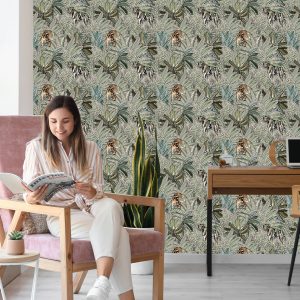 Papier Peint Tigres Et Plantes – Image 7