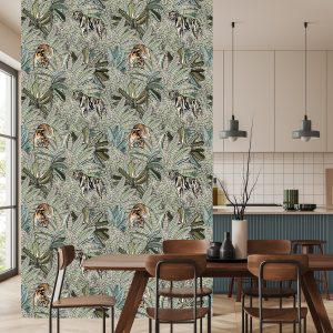 Papier Peint Tigres Et Plantes – Image 4