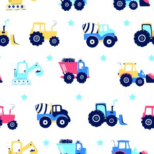 Papier Peint Tracteurs Véhicules Stars Chambre D'enfant – Image 1