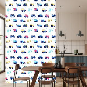 Papier Peint Tracteurs Véhicules Stars Chambre D'enfant – Image 4