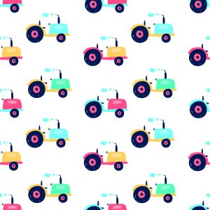 Papier Peint Véhicules Colorés Pour La Chambre De Bébé – Image 1