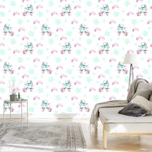 Papier Peint Des Étoiles Et Des Lapins – Image 3