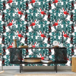 Papier Peint Oiseaux Et Plantes – Image 5