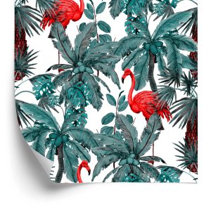 Papier Peint Oiseaux Et Plantes – Image 2