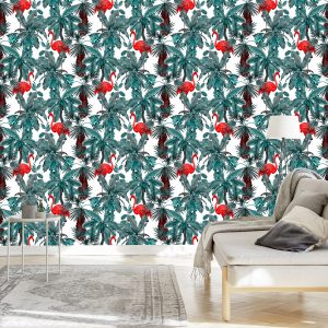 Papier Peint Oiseaux Et Plantes – Image 3