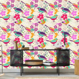 Papier Peint Oiseaux Multicolores – Image 5