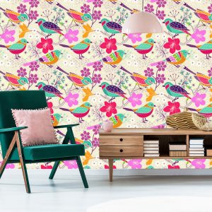 Papier Peint Oiseaux Multicolores – Image 6