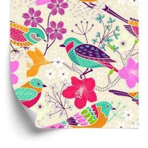 Papier Peint Oiseaux Multicolores – Image 2