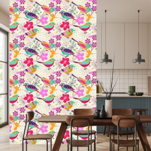 Papier Peint Oiseaux Multicolores – Image 4