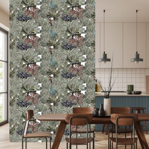 Papier Peint Éléphants, Oiseaux Et Arbres – Image 4