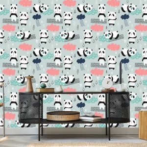 Papier Peint Pandas Parmi Les Nuages – Image 5